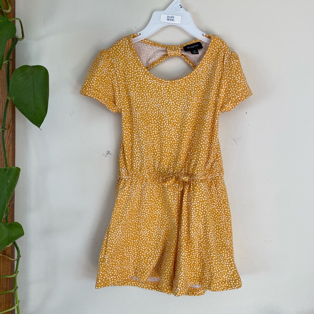 2 Toddler Girls Picapino Summer Rompers